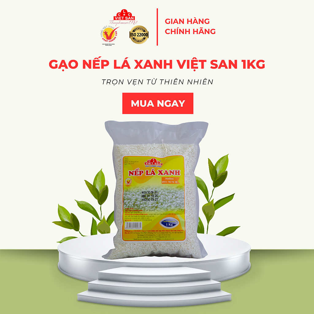 NẾP LÁ XANH 1KG